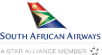 The logo of South African Airways. Homeric Tours’ flight airline partners.