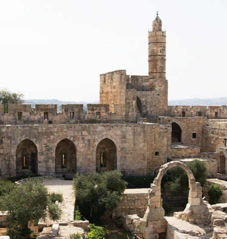 Ruins of a temple in Jerusalem. Israel holidays and vacations package.